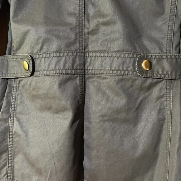 NEW J. Crew BLACK LABEL Downtown Field Utility Jacket Wax Coated Army Green - Picture 11 of 16